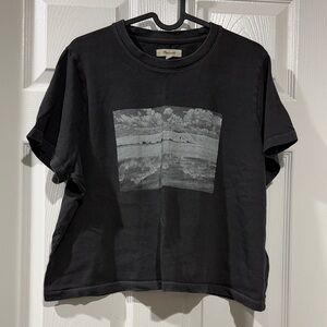 Madewell Grey wash Graphic Tee
